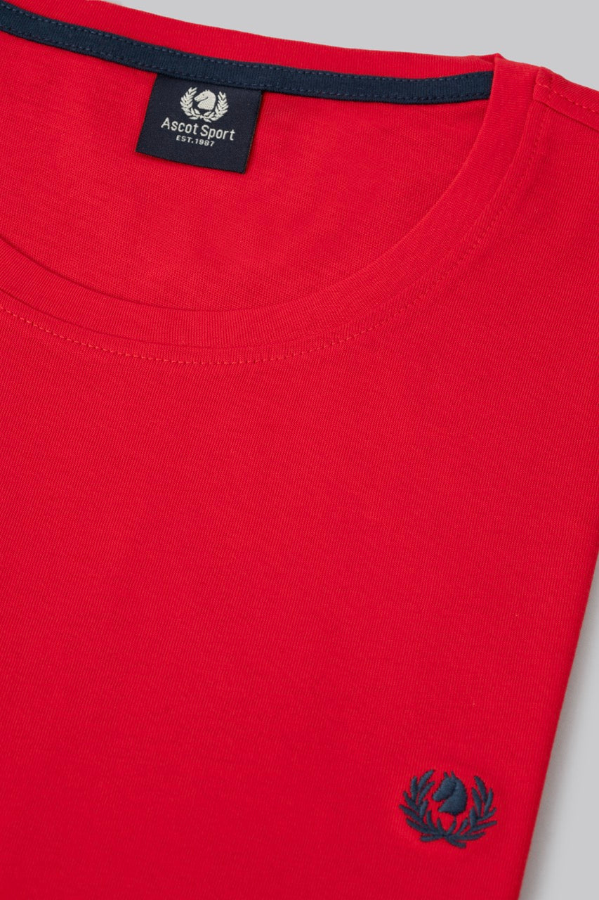 T-shirt 100% cotton with contrasting embroidery