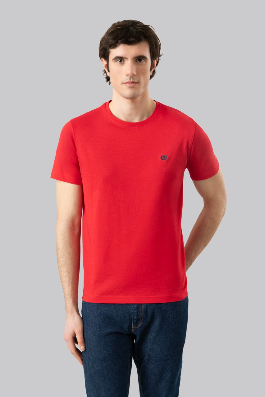 T-shirt 100% cotton with contrasting embroidery