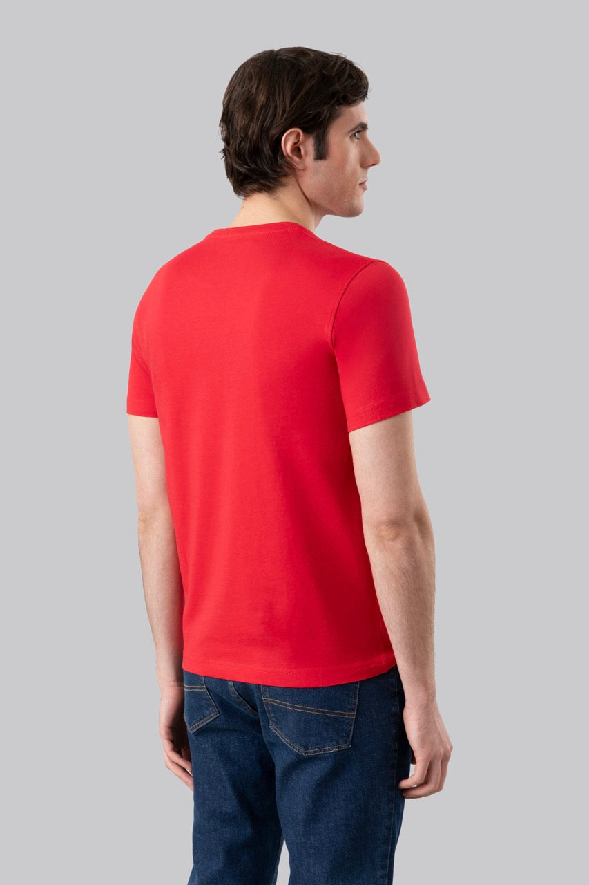 T-shirt 100% cotton with contrasting embroidery
