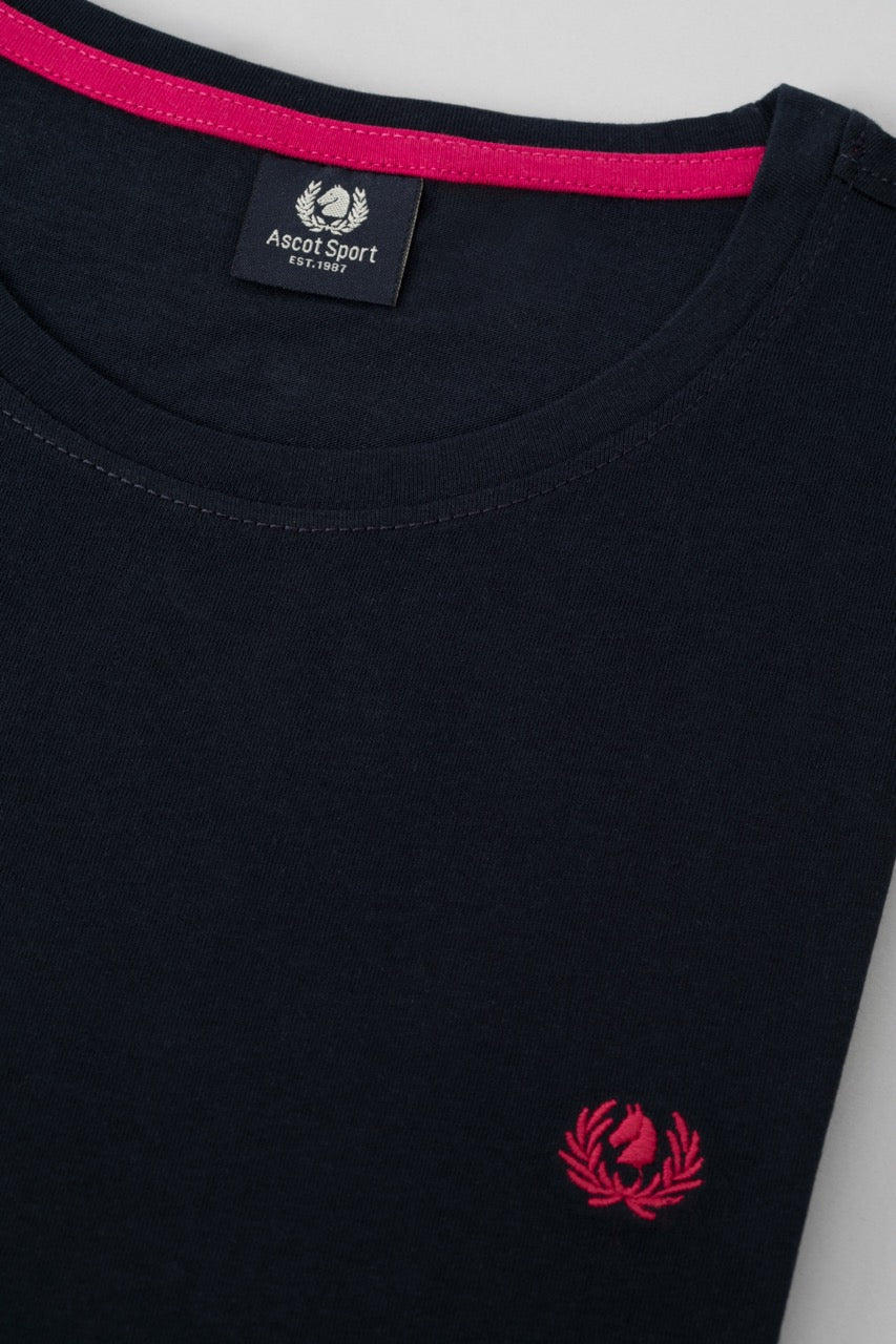 T-Shirt 100% cotton with contrasting embroidery
