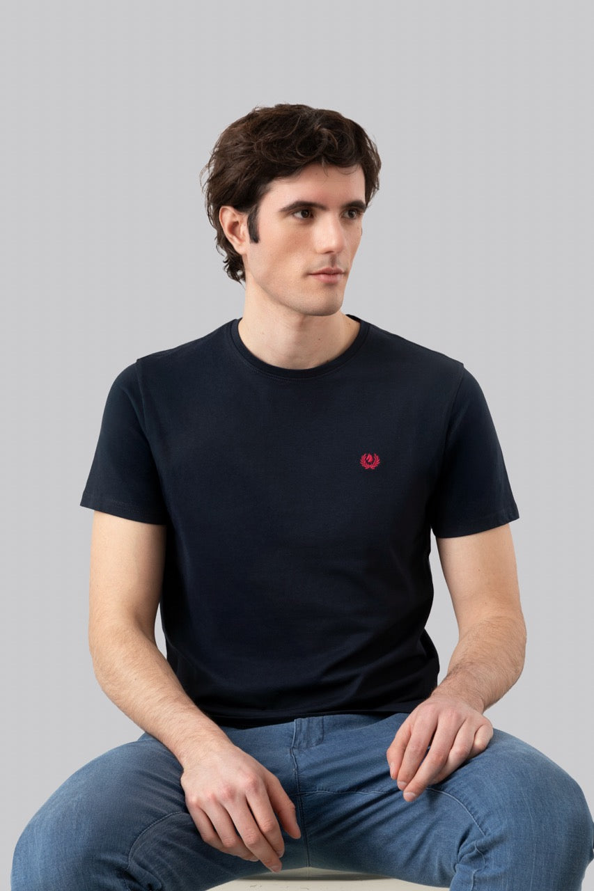 T-Shirt 100% cotton with contrasting embroidery