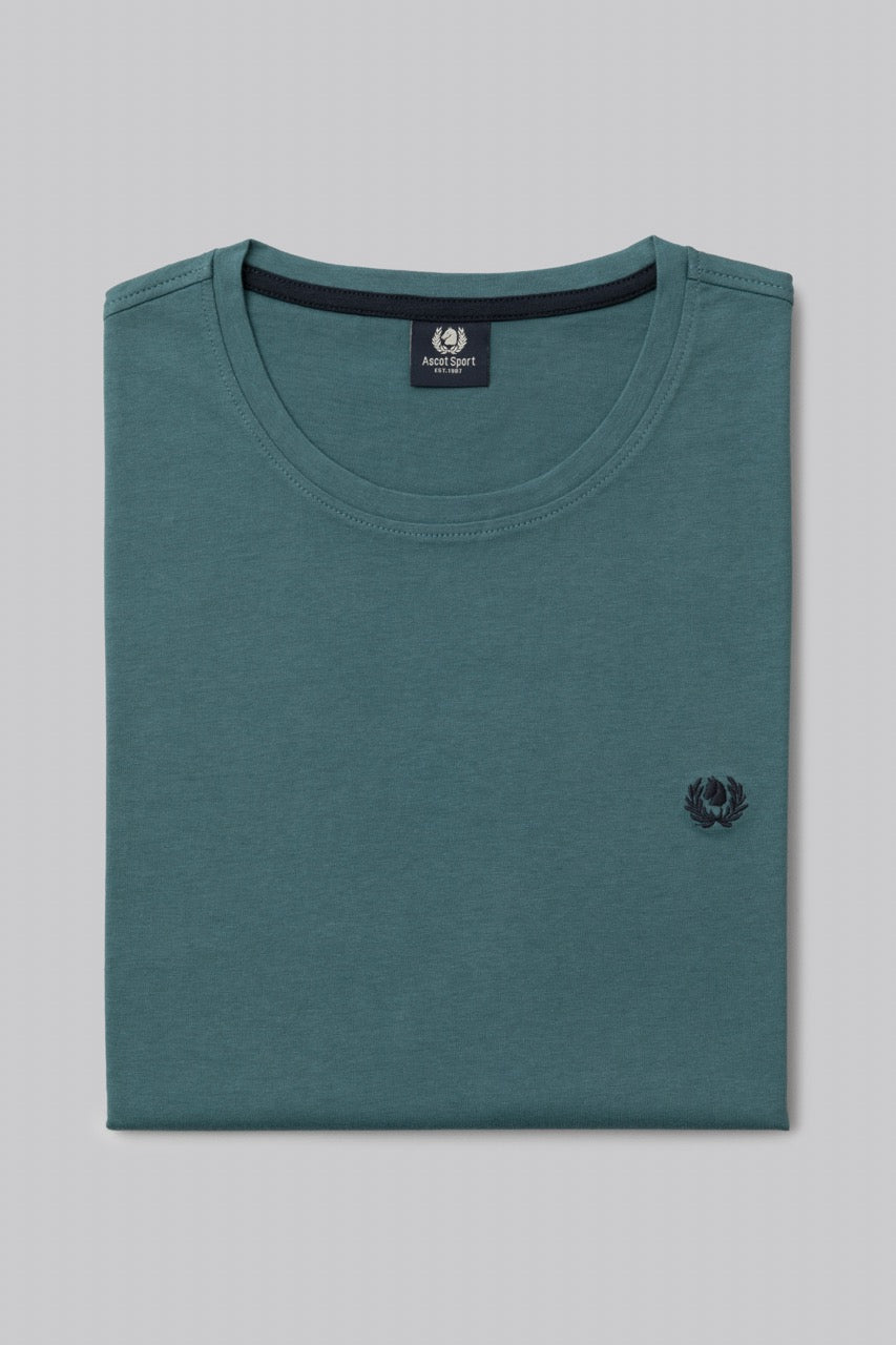 T-shirt 100% cotton with contrasting embroidery