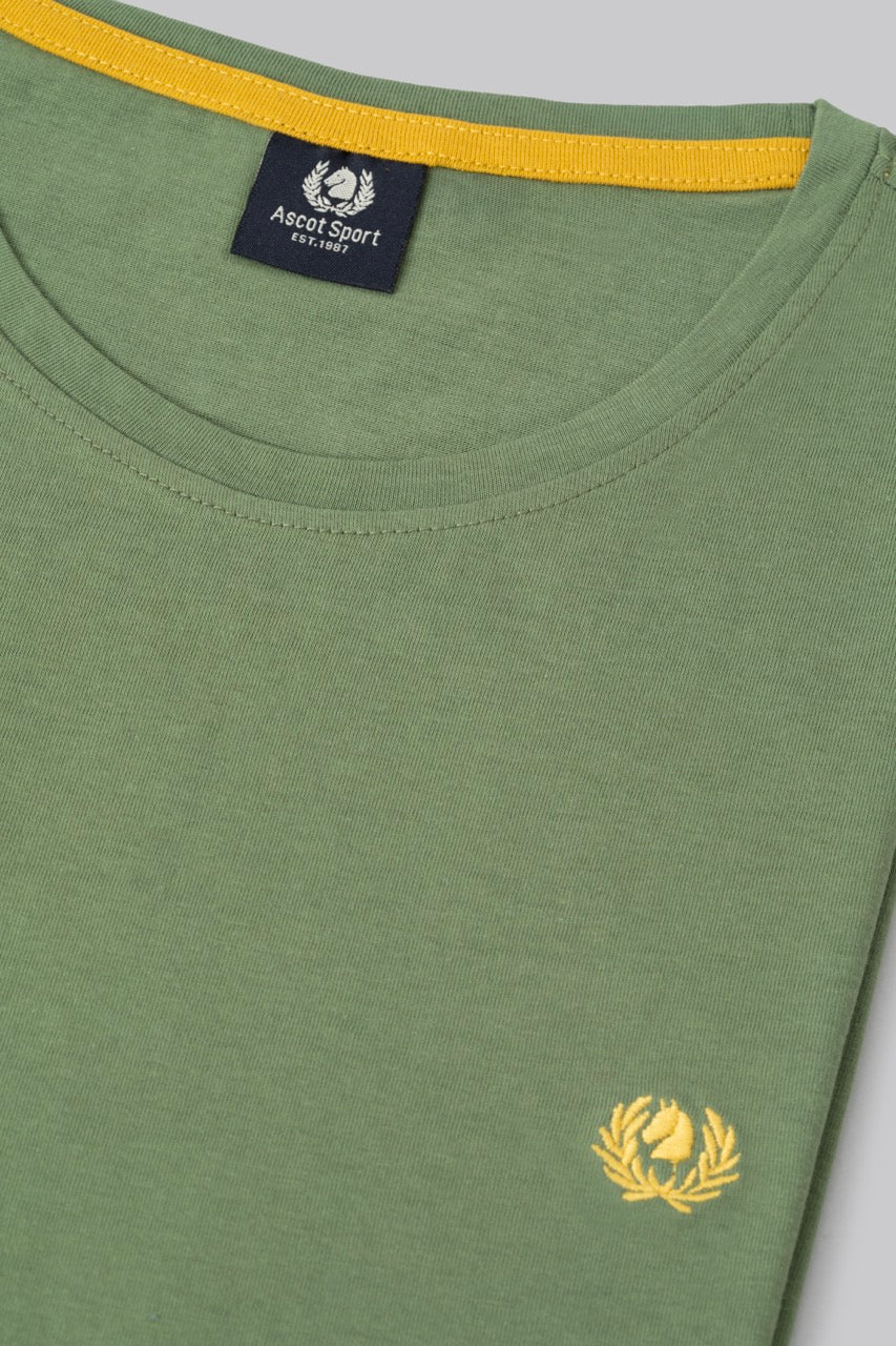 T-shirt 100% cotton with contrasting embroidery