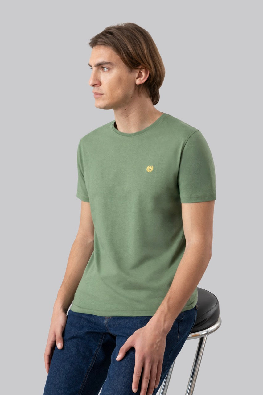T-shirt 100% cotton with contrasting embroidery
