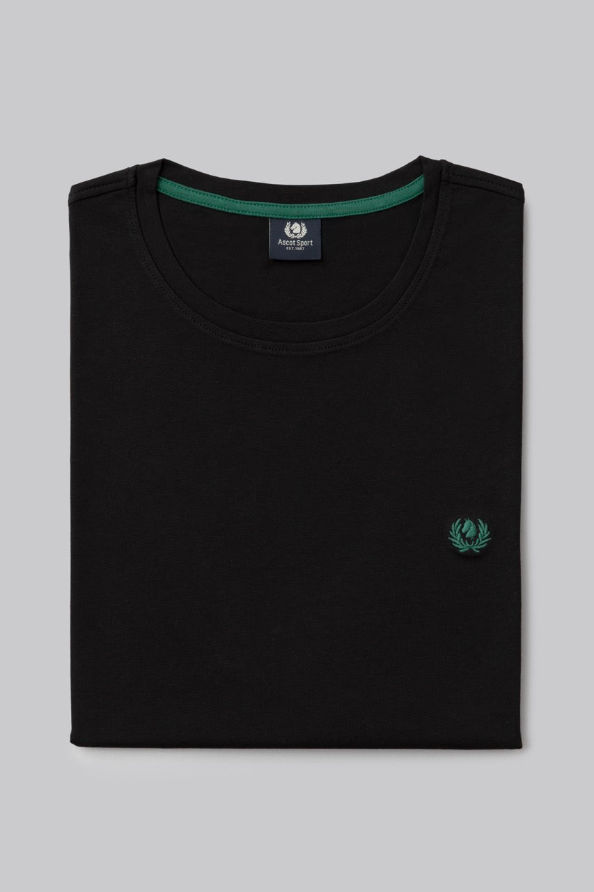 T-shirt 100% cotton with contrasting embroidery