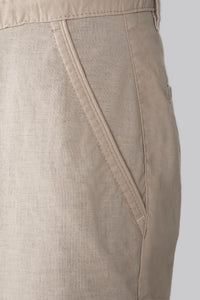 bermuda in misto lino cotone