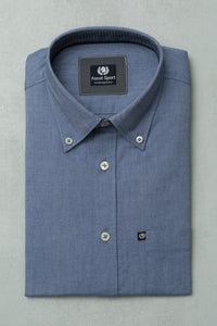 Camicia button down con tasca applicata