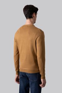 Maglia girocollo con motivo fasce in punto 3D
