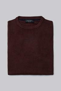Maglia girocollo con punto jacquard