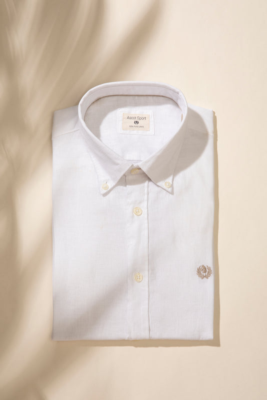 Camicia Button Down in 100% puro lino