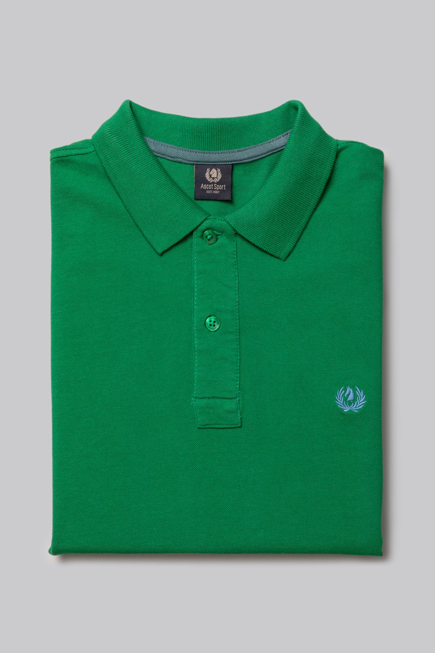 Polo manica corta 100% cotone piquet con logo a contrasto
