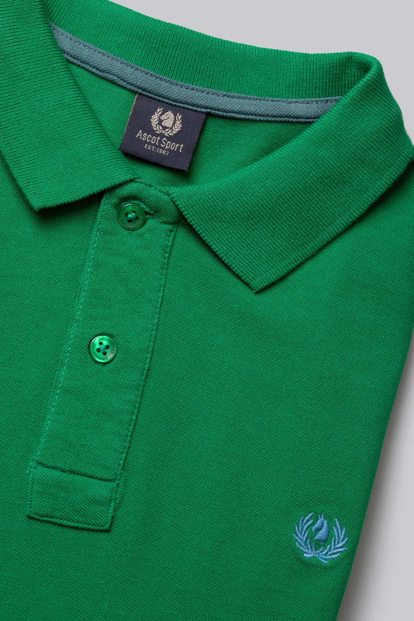 Polo manica corta 100% cotone piquet con logo a contrasto