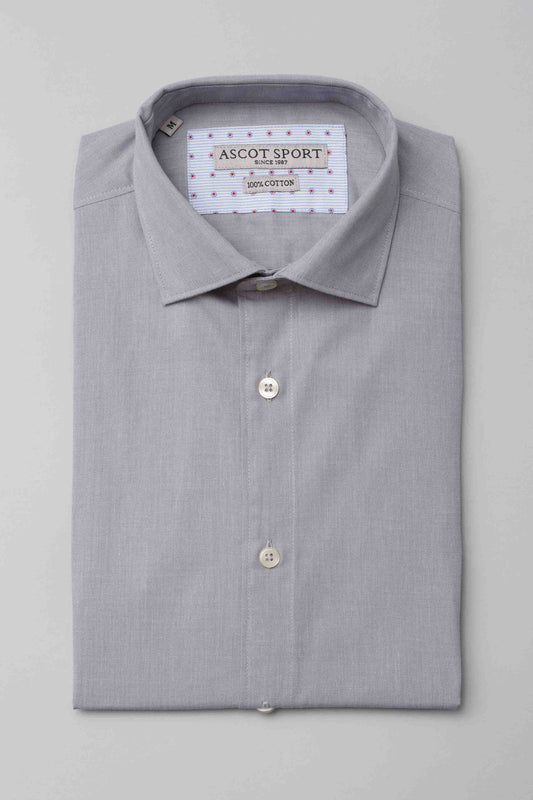 Camicia grigia a maniche lunghe