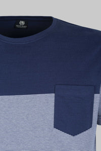T-shirt rigata con taschino