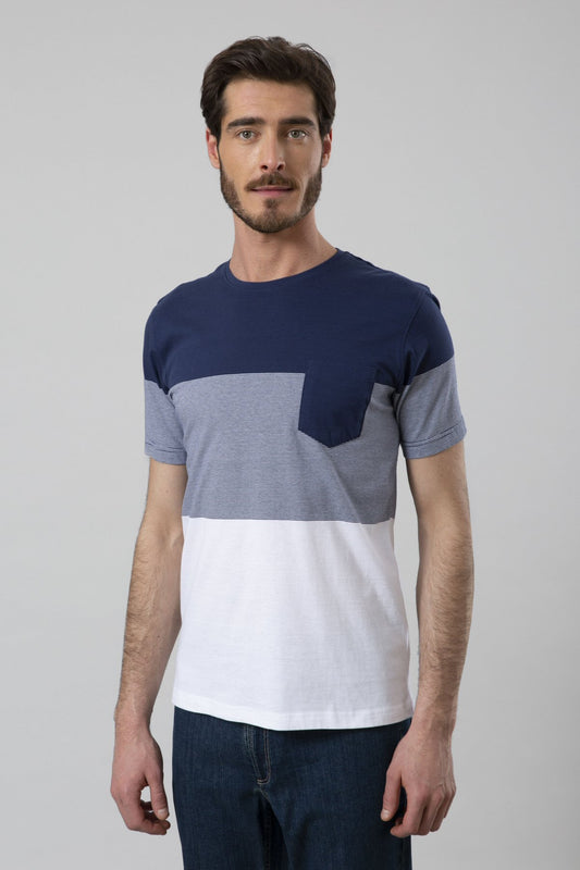 Striped T-shirt with pocket