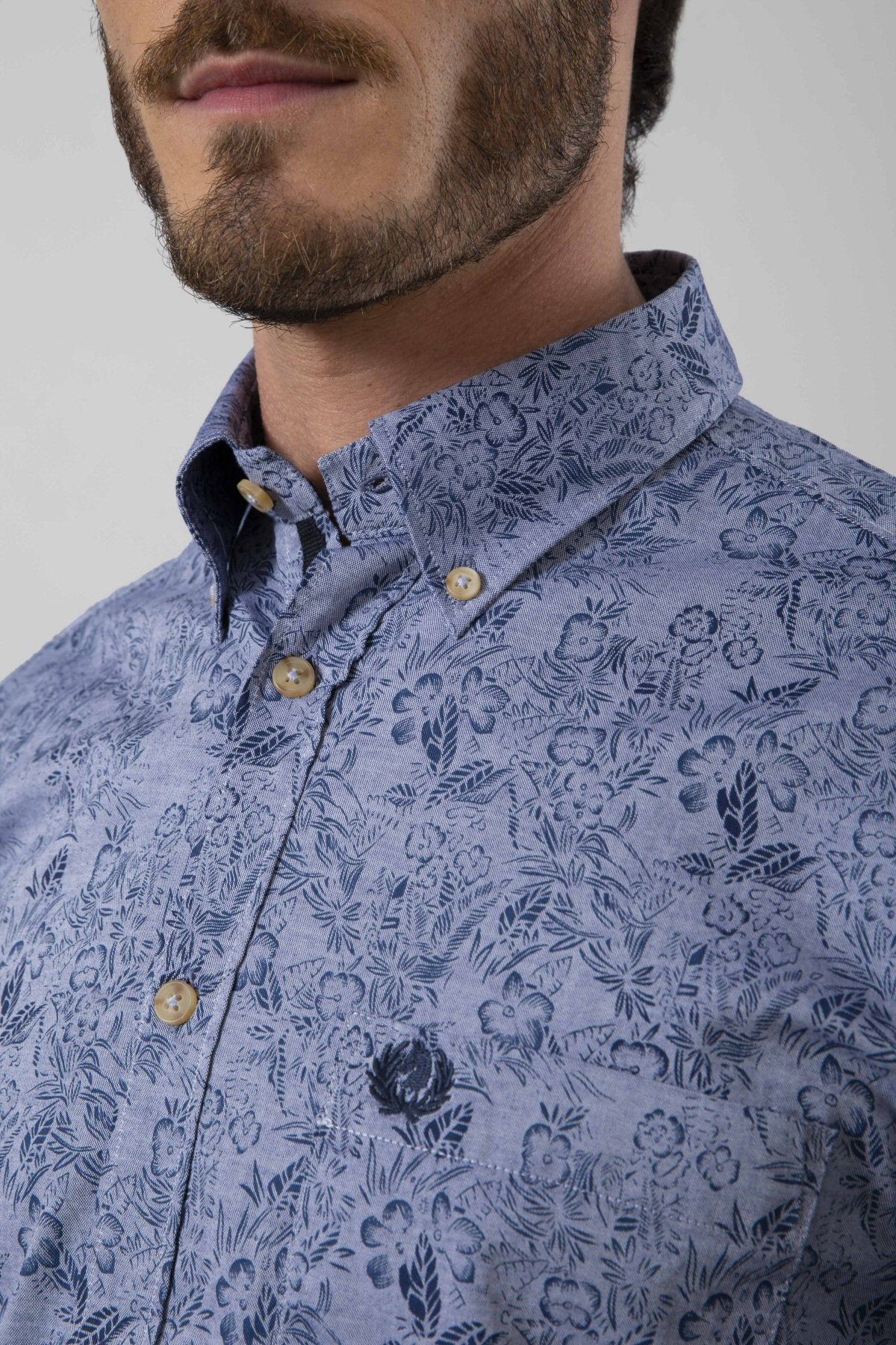 Printed cotton shirt