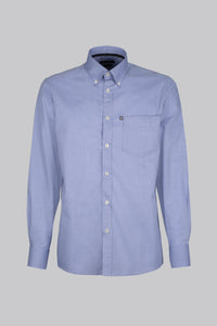 Camicia in cotone dobby fantasia