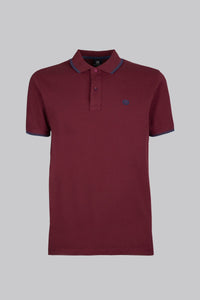 Polo in piquet con contrasto