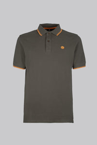 Polo in piquet con contrasto