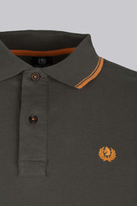 Polo in piquet con contrasto