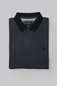 Polo manica lunga in due toni