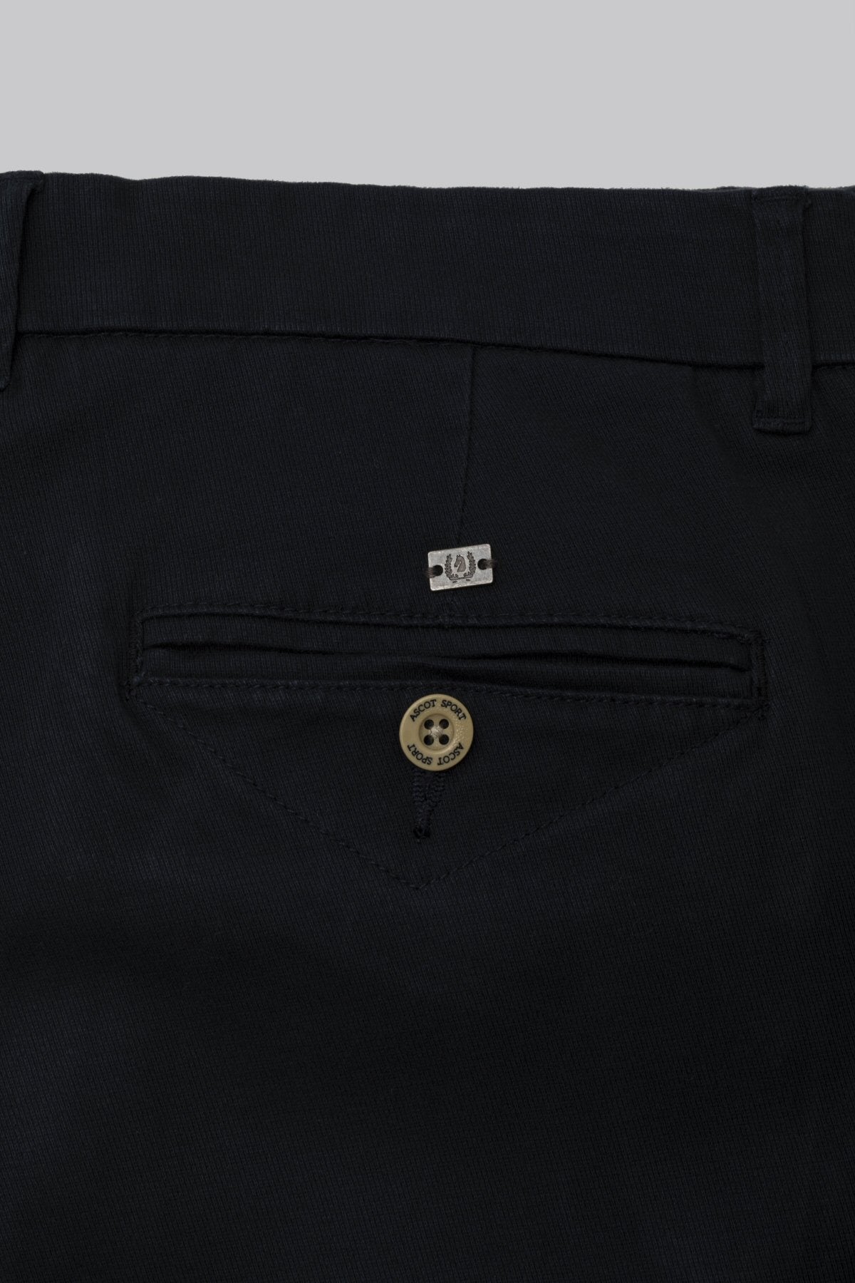 Diagonal cotton chino trousers
