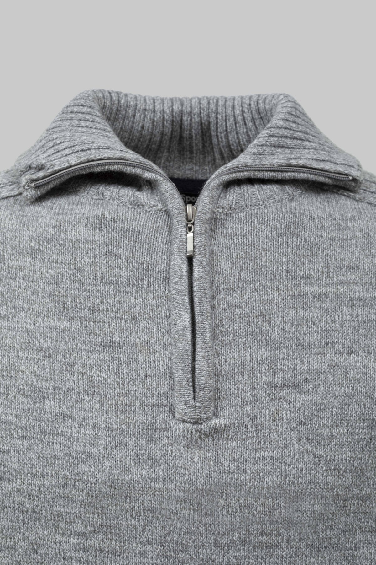 Pullover mezza zip