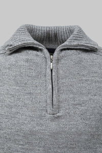 Pullover mezza zip