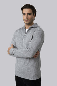 Pullover mezza zip