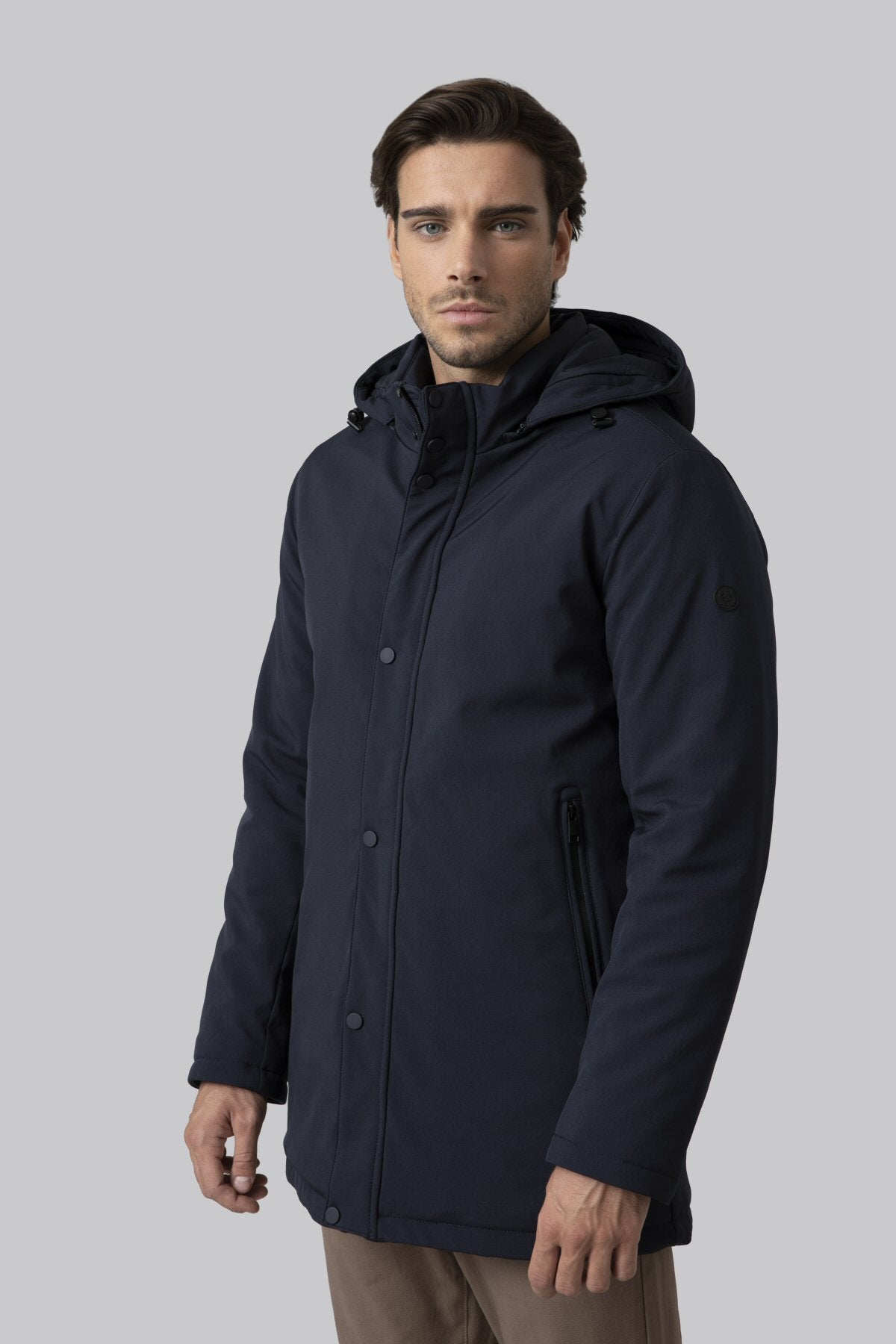 Technical fabric parka