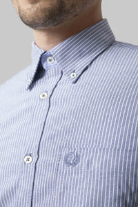 Camicia in oxford fantasia di cotone