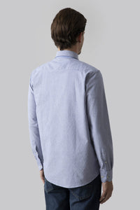 Camicia in oxford fantasia di cotone