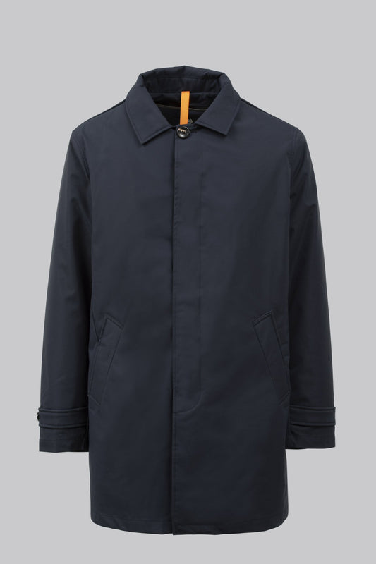 Trench coat with detachable padding