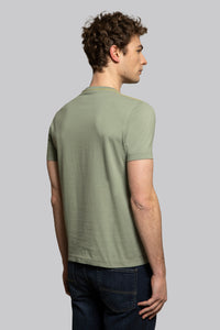 T-shirt con ricamo a contrasto