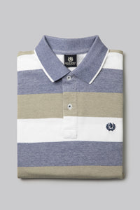 Polo in cotone due toni