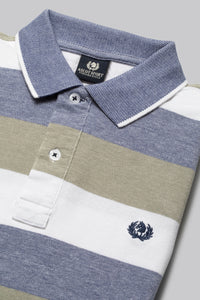 Polo in cotone due toni