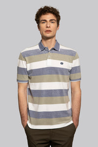 Polo in cotone due toni