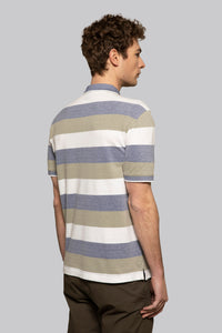Polo in cotone due toni