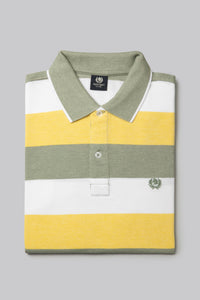 Polo in cotone due toni