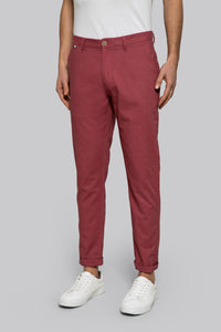 Pantalone chino in misto lino cotone