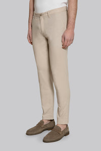 Pantalone chino in misto lino cotone