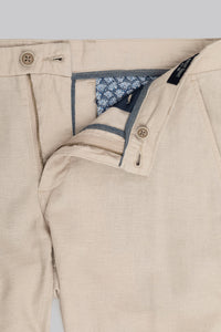 Pantalone chino in misto lino cotone