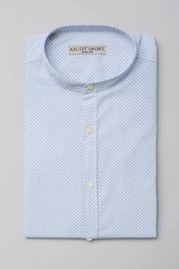 Camicia a fantasia con collo coreano