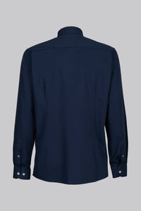 Camicia collo classico con bottoni a contrasto