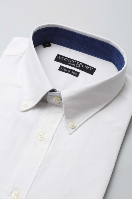 Camicia leggera in cotone bianco