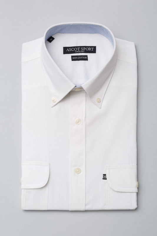 Camicia bianca con tasche