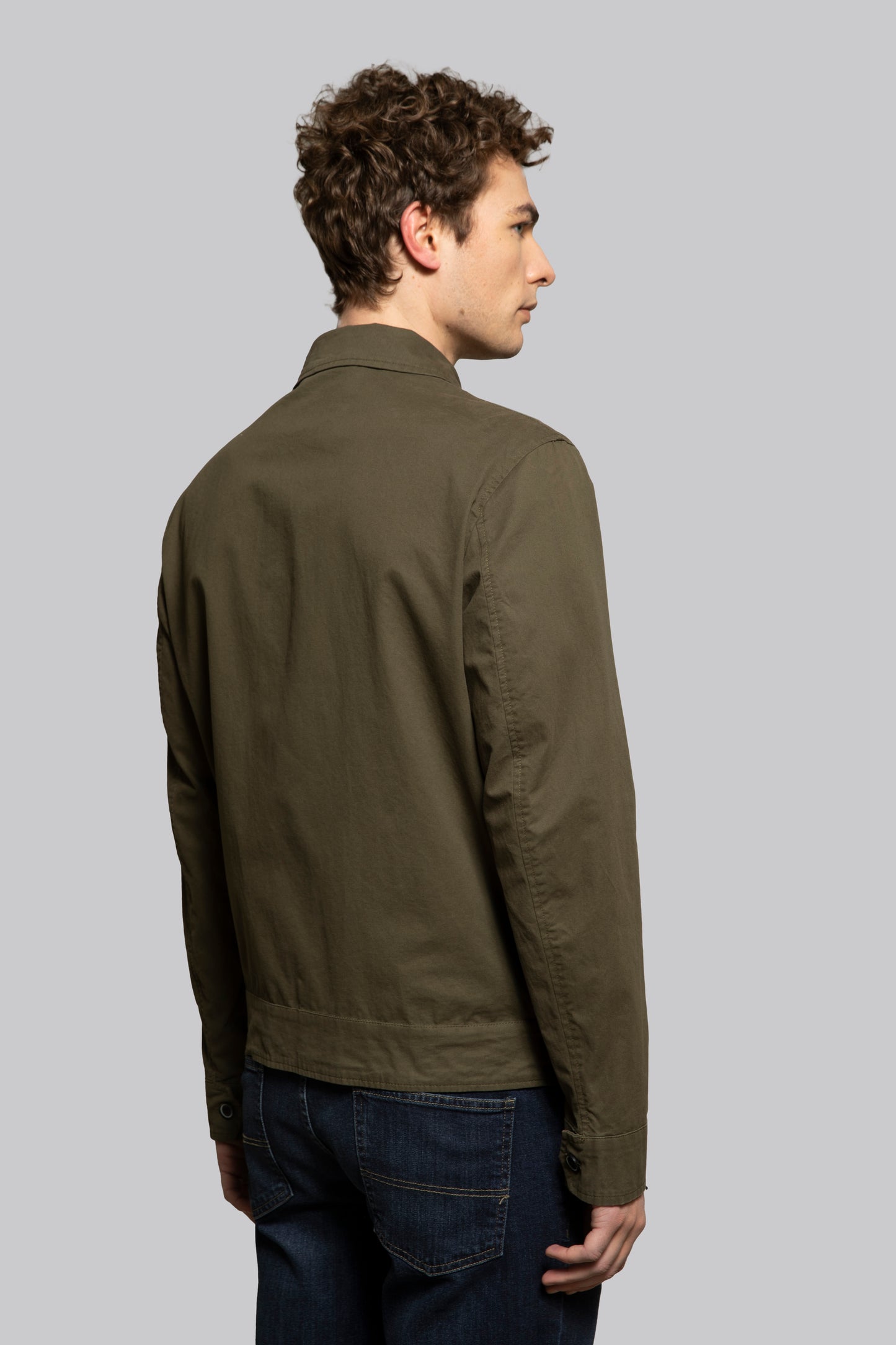 Giubbino in cotone con chiusura zip