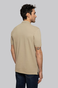 Polo con dettaglio jacquard