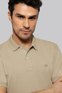 Polo con dettaglio jacquard