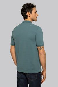 Polo con dettaglio jacquard